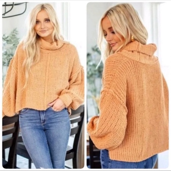 Free People BE YOURS COWL NECK PULLOVER SWEATER NWT - Picture 10 of 11